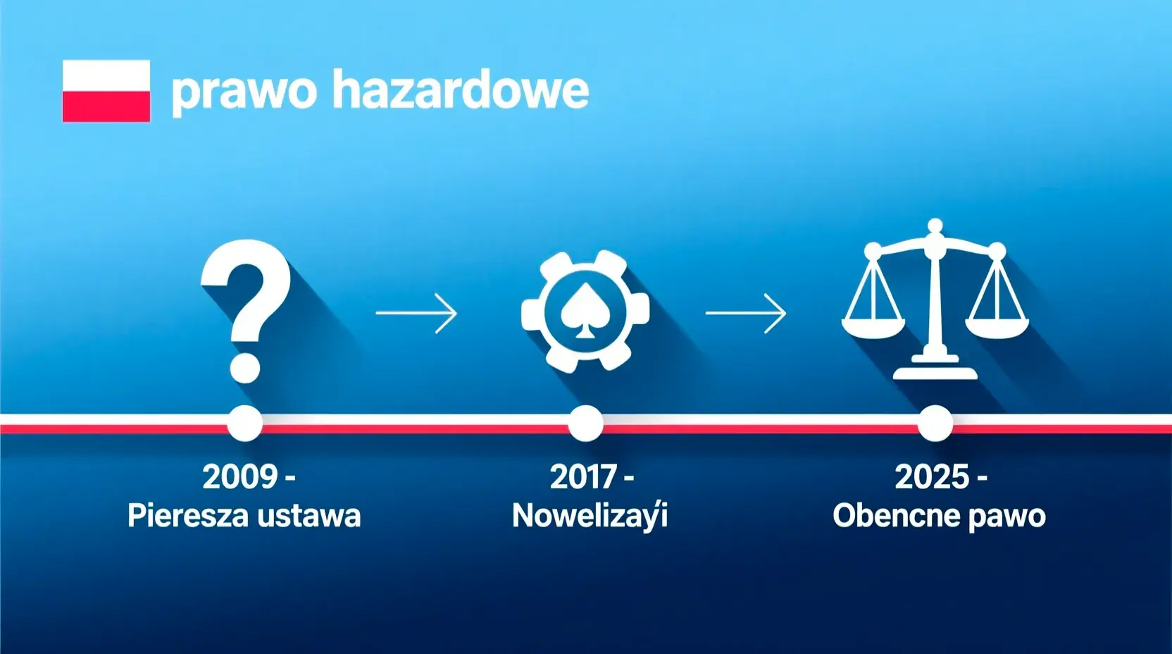 Oś czasu historii polskiej ustawy hazardowej od 2009 do 2026 roku - kluczowe zmiany w przepisach i podatkach bukmacherskich