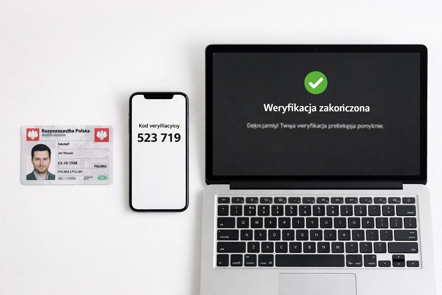 Proces weryfikacji tożsamości z dokumentem i telefonem